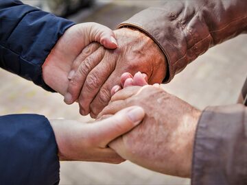 Zorgmies foto handen